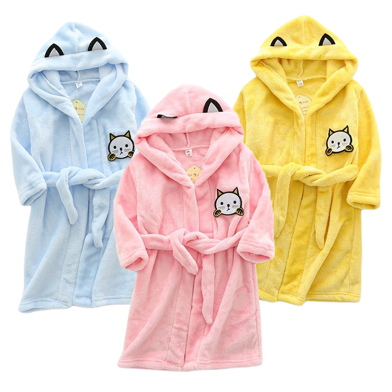 Winter Clothing Baby Boy - Çocuklar Karikatür Kedi Elbiseler Yeni Kış