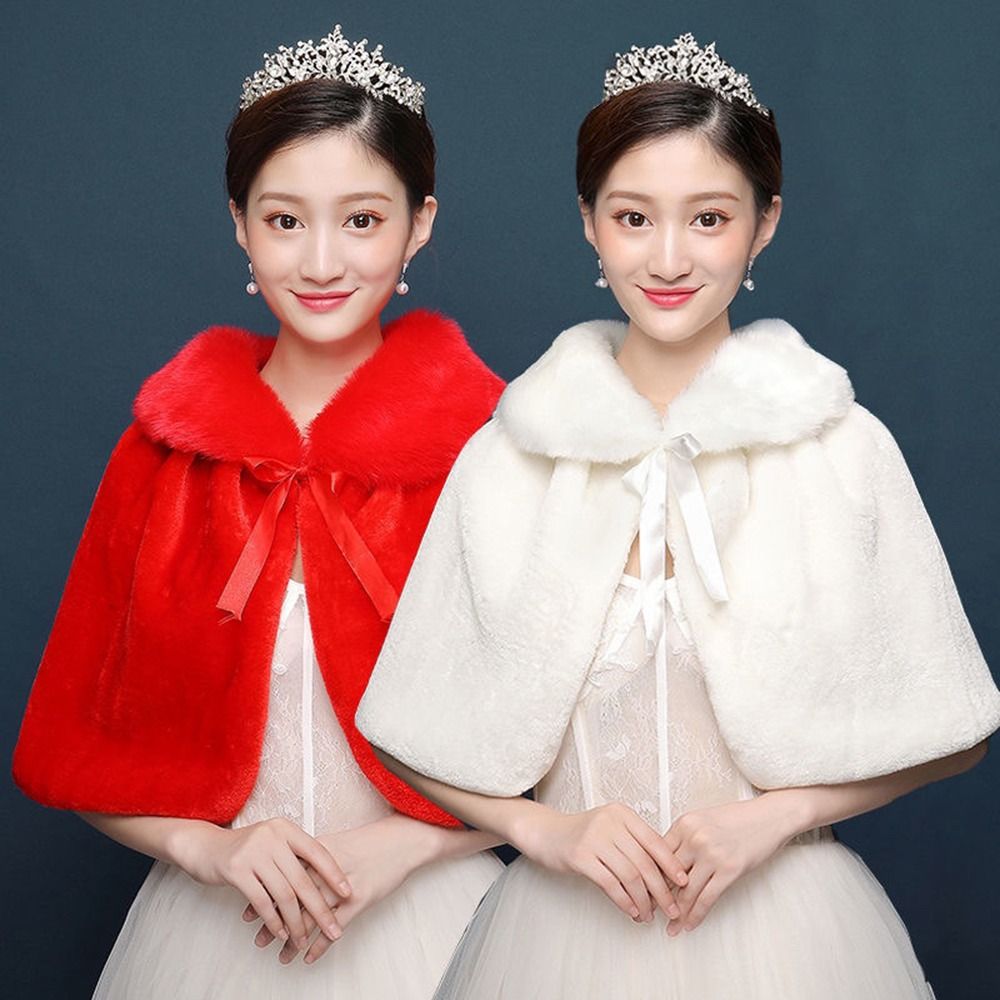 Winter Clothing For Sale - Beyaz Kadın Kışlık Kalın Peluş Şal