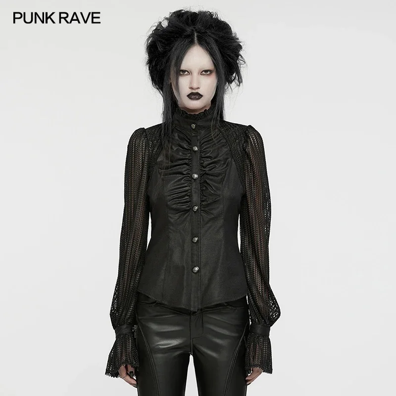 Winter Clothing Visuals - PUNK RAVE kadın Gotik Fener Kollu