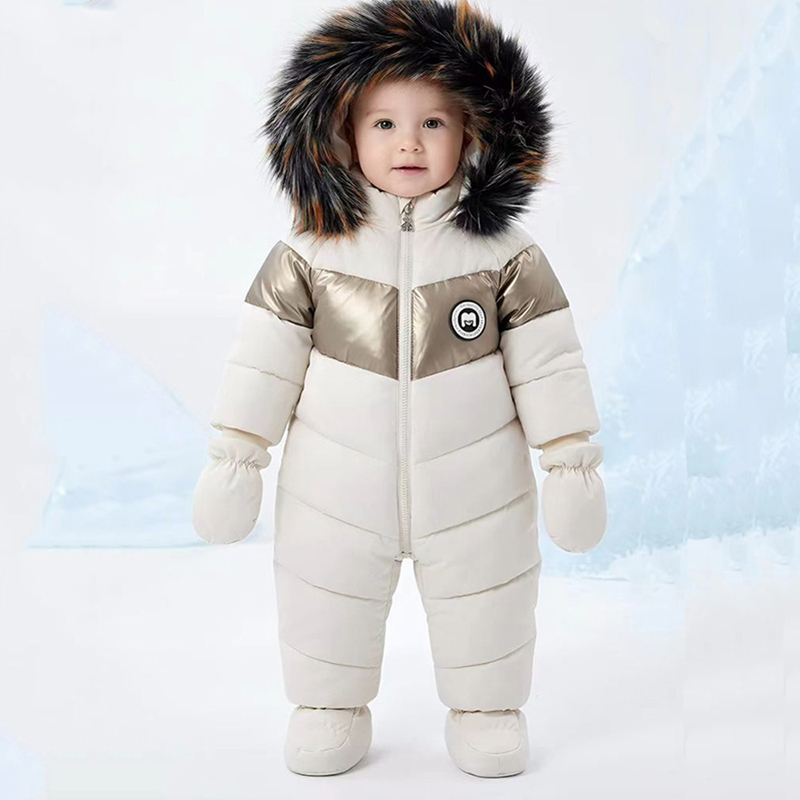 Winter Clothing Baby Boy - Kış Yenidoğan Bebek Romper Eldiven Ile