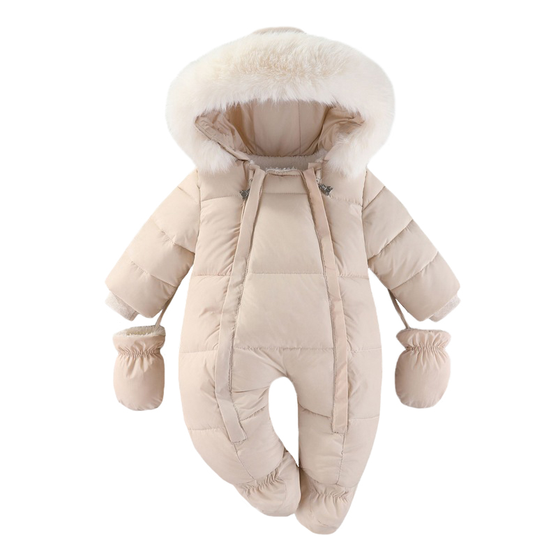 Winter Clothing Baby Boy - Kış yenidoğan bebek Romper eldiven ile