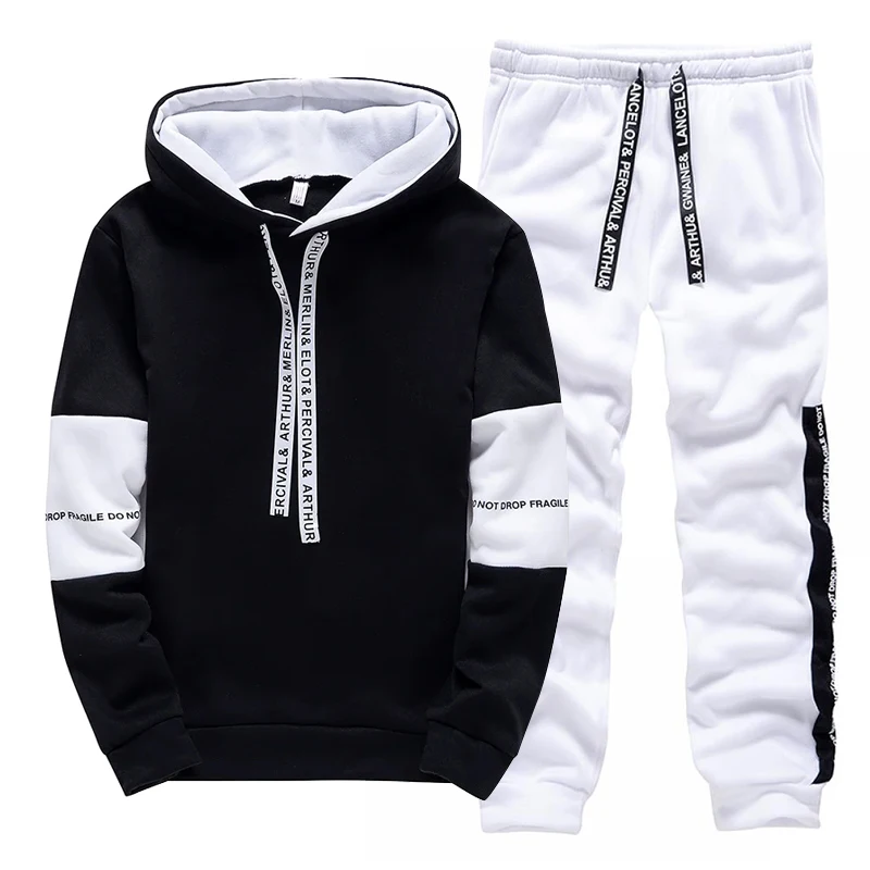 Siyah Beyaz erkek Eşofman Moda - Winter Clothing incelemesi ve fiyatı