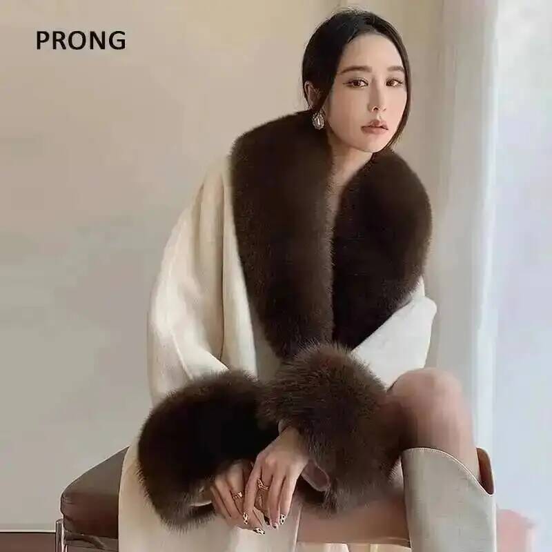 100% gerçek tilki kürk yaka kı - Winter Clothing For Sale incelemesi ve fiyatı